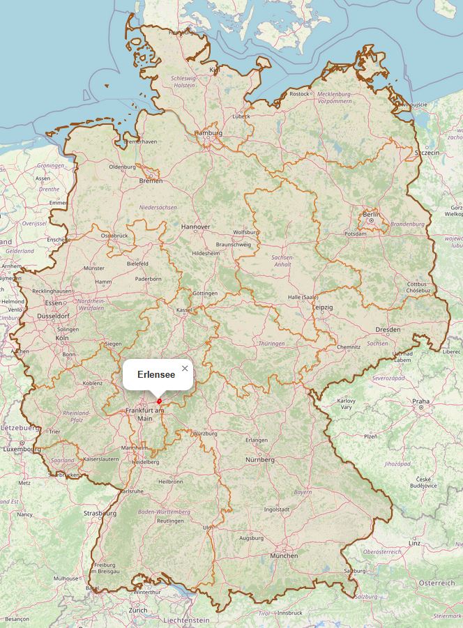 Lage von Erlensee in Deutschland